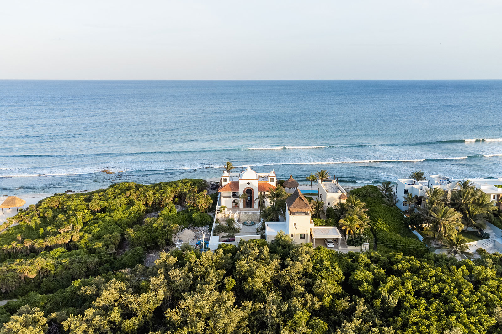 Bella Vita — outdoor living and pool area — luxury villa in Tulum